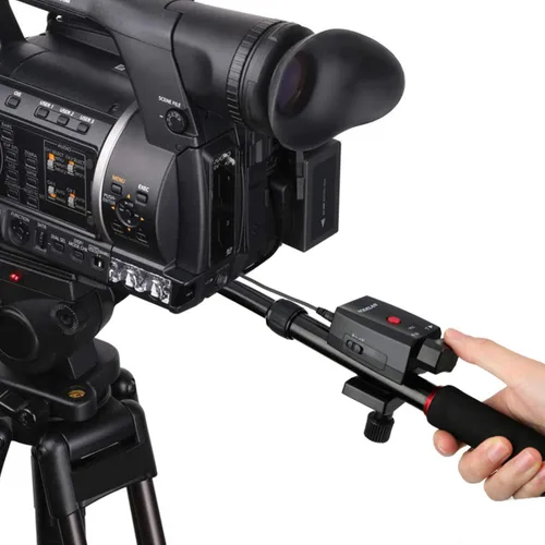 Vista 2 de AODELAN Control de zoom Control remoto para videocámara Lanc Terminal Trípode Grabar Video Zoom para Sony NX5C, 190P, 150P, 198P, VX2000E/Canon XL1S