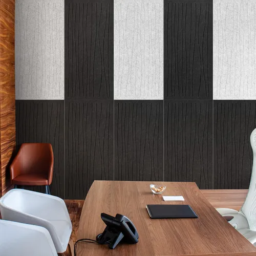 Vista 2 de UMIACOUSTICS Paquete de 3 paneles acústicos grandes absorbentes de sonido, paneles acústicos ignífugos de 48 x 24 x 0.4 pulgadas, paneles