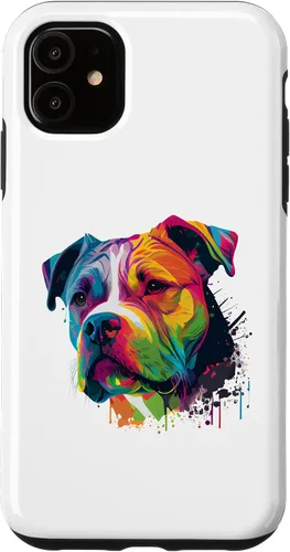 Vista 8 de Colorful American Bulldog American Bully Men Women Case for iPhone 17