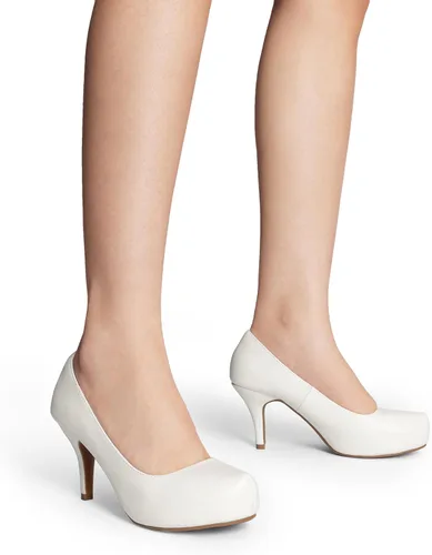 Vista 7 de DREAM PAIRS - Zapatos Tiffany de tacón clásicos, elegantes y versátiles con tacón de aguja bajo y plataforma, zapatos de vestir para mujer