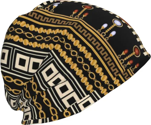 Vista 52 de Gorro africano holgado para adultos, tejido elástico, de calavera, gorro de invierno para exteriores para mujeres y hombres
