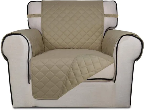 Vista 166 de PureFit - Funda de sofá acolchada reversible, protector de muebles impermeable, funda de sofá lavable con espuma antideslizante y correas elásticas