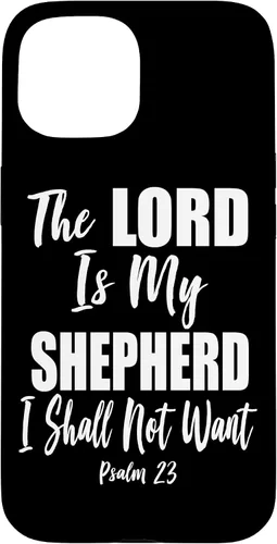 Vista 6 de The Lord is My Shepherd - Funda con versículo bíblico cristiano para iPhone 17