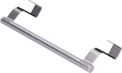 Vista 5 de Garosa Toallero de baño de acero inoxidable para colgar, sin perforaciones, hebilla colgante, soporte para toallas de cocina, barras individuales