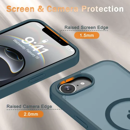 Vista 29 de Funda para Google Pixel 10 Pro XL, cubierta magnética mate, color negro Fit for MagSafe, Screen Protector included, Shockproof Military Grade
