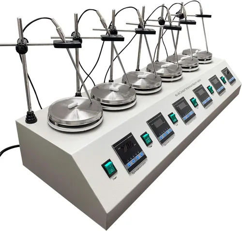 Vista 8 de Magnetic Stirrer for Laboratory with Adjustable Speed and Temperature Digital Display Magnetic Mixer with Hot Plate and Stir Bar Digital(4)