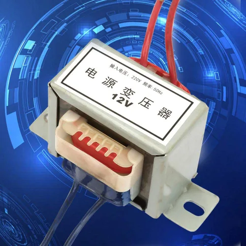 Vista 9 de Transformador de potencia único, AC 220V a AC 12V/24V Transformador de potencia 10W 50Hz Transformador electrónico (12V)