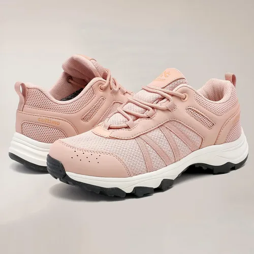 Vista 4 de COTTIMO Zapatos de senderismo para mujer, antideslizantes, zapatos impermeables para mujer, zapatos de trabajo al aire libre, con cordones, ligeros