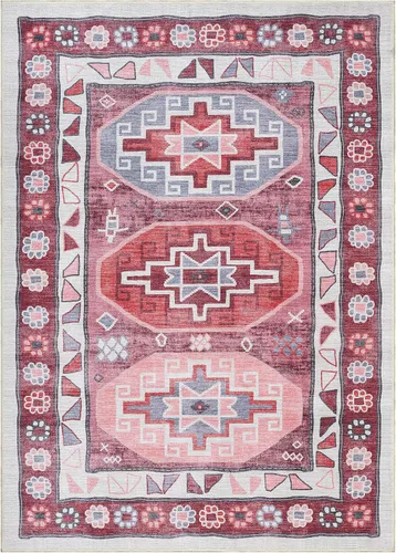 Vista 9 de Alfombra Turca. Felpudo Lavable Vintage Oriental de Inspiración Antigua Tradicional Alfombras de Área Pequeñas Modernas de Lujo para Entrada 378RR
