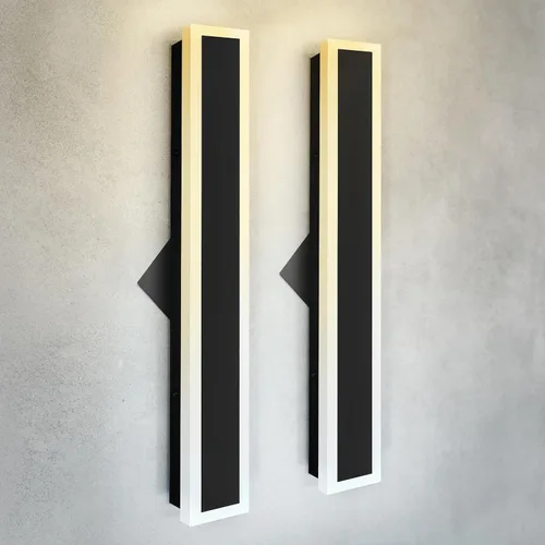 Vista 45 de ASD Lámpara LED de montaje en pared de 18 pulgadas de largo, aplique lineal para exteriores e interiores 3CCT, regulable, impermeable