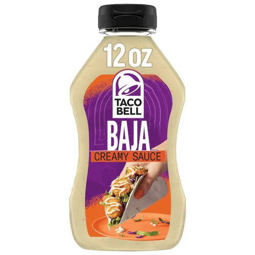 Vista 5 de Taco Bell Baja Sauce, botella de 11 onzas de salsa para tacos de nuevo sabor