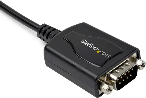Vista 4 de StarTech.com Cable adaptador USB a serie profesional de 1 pie (11.8 in) con retención COM, adaptador USB a RS232 - TAA