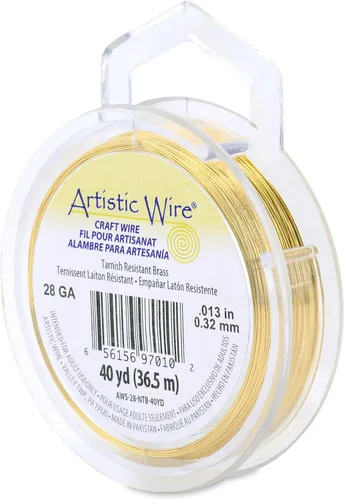Vista 27 de Artistic Wire - Alambre para manualidades (calibre 10, 1,5 m, latón resistente a las manchas)