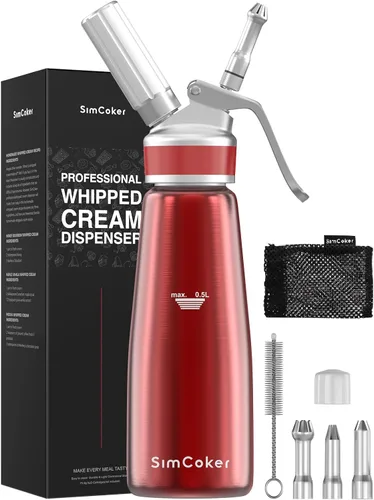 Vista 10 de Dispensador de crema batida de aluminio, 16.9 fl oz, 1 pinta Negro