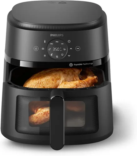 Vista 12 de Philips 2000 Series Air Fryer with Window, 13 Ways to Cook, 4.4 QT, Black