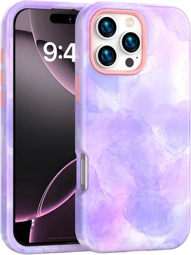 Vista 15 de ANNSD Funda para iPhone 13 Pro Max, con protector de pantalla, protector de lente de cámara y soporte de anillo, funda protectora de cuerpo completo