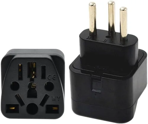 Vista 9 de Toptekits - Paquete de 2 adaptadores universales de enchufe de viaje, tipo B de EE. UU., convertidor de enchufe internacional a Estados Unidos Blanco