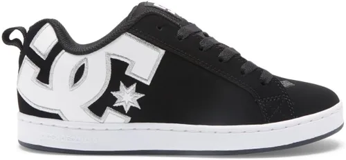 Vista 2 de DC Womens Dc Women's Court Graffik Casual Skate Shoe Plantilla blanca y negra
