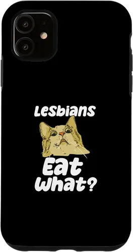 Vista 6 de iPhone 12 mini lesbianas comen qué cita divertida para orientación BI y caso LGBTQ