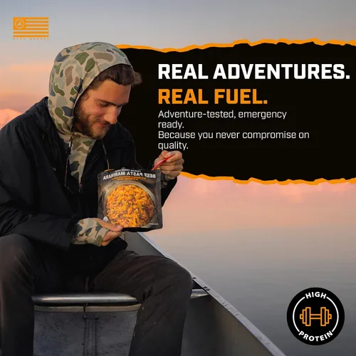 Vista 7 de Peak Refuel Pasta de ternera Marinara Comidas liofilizadas, 1.73 oz