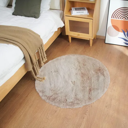 Vista 84 de Ghouse Alfombra ultrasuave de pelo sintético de conejo 2x3, alfombras lavables a máquina para dormitorio, alfombras esponjosas para sala de estar