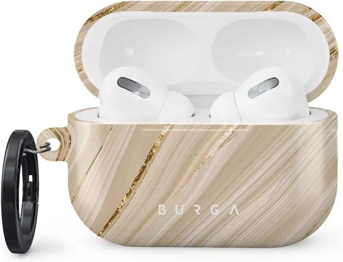 Vista 14 de Burga Funda para Airpods Pro 2 2022, compatible con Apple AirPods, funda protectora de plástico rígido, accesorios elegantes para teléfonos