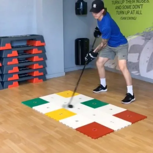 Vista 5 de Hockey Revolution My Training Surface - Kit profesional de suelo de entrenamiento en tierras secas para manejo de palos