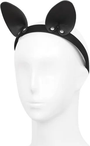 Vista 2 de Diadema de oreja de murciélago negra para niñas y niños, accesorio de disfraz de Halloween