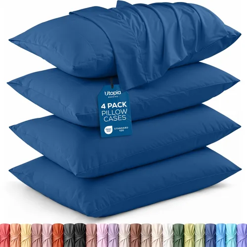 Vista 58 de Utopia Bedding - Juego de 2 fundas de almohada tamaño estándar, con cierre de sobre, tela de microfibra cepillada suave, resistentes al encogimiento