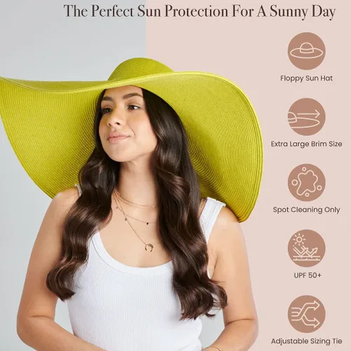 Vista 31 de San Diego Hat Company Ultrabraid Sombrero con ala extra grande, para mujer.