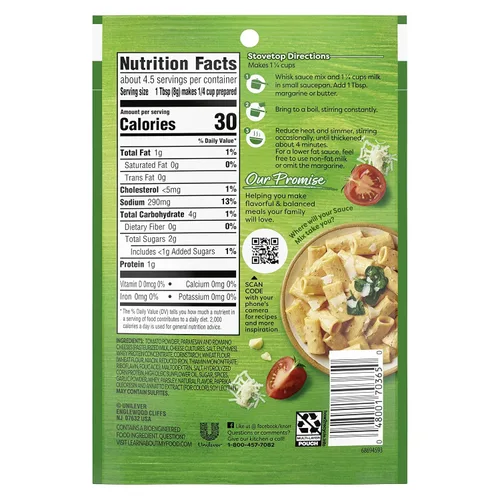 Vista 2 de Knorr - Mezcla de salsa cremosa de parma rosa, 1.3 onzas, 1 paquete Para salsas cremosas, pasta, acompañamientos y comidas simples; sin sabores