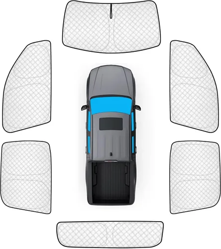 Vista 68 de KMF 6 piezas de parasoles gruesos para Mazda 3 Hatchback (No Sedán) 2014-2018 Accesorios, parasoles completos para parabrisas y ventanas de coche