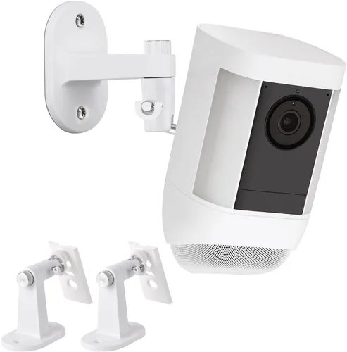Vista 8 de 2Pack Security Wall Mount for Ring Spotlight Cam Battery and Ring Spotlight Cam Plus/Pro (Battery), 360° Adjustable Indoor/Outdoor Mounting Bracket