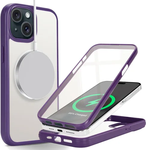 Vista 14 de Funda para iPhone 8 Plus con protector de pantalla, compatible con Magsafe, para iPhone 7 Plus, protector de pantalla integrado, funda delgada