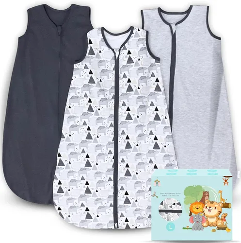 Vista 8 de Cute Castle Baby Sleep Sack - Lightweight 100% Cotton 2-Way Zipper TOG 0.5 Infant Wearable Blanket