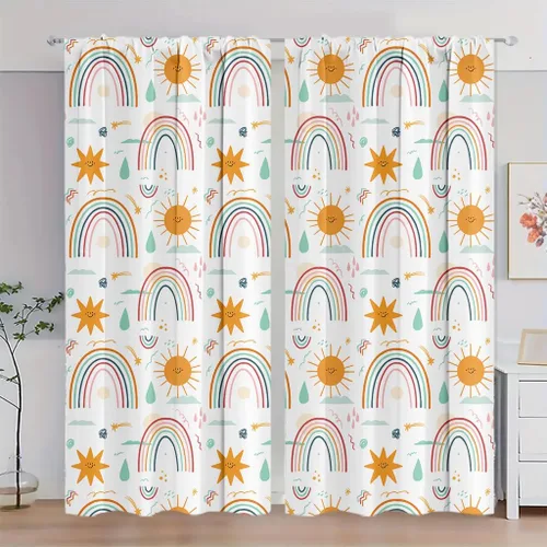 Vista 39 de Cortinas espaciales para ventana gamer con controlador de juego neón y diseño de planeta, cortinas decorativas para dormitorio, sala de juegos, sala