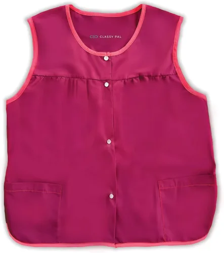 Vista 2 de Delantales para mujer con bolsillos, talla grande, mandiles para mujer