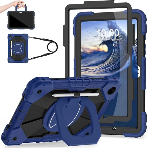 Vista 18 de Auizotl Funda para Samsung Galaxy Tab A9+/A9 Plus de 11 pulgadas (SM-X210/X216/X218) con protector de pantalla/soporte giratorio/soporte