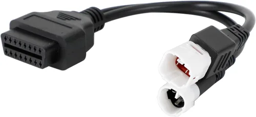 Vista 8 de Cable adaptador de 3 pines/4 pines a 16 pines OBD2 diagnóstico de fallas del motor y detector para motocicletas Yamaha Cable adaptador OBD