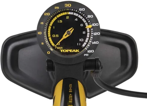 Vista 4 de Topeak Joe Blow Sport - Bomba de piso de 2 etapas, color amarillo, talla única