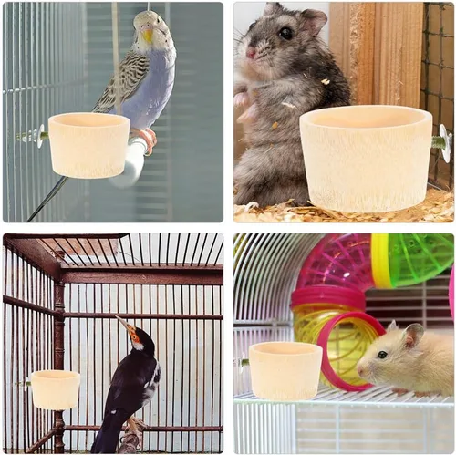 Vista 2 de Ipetboom 10 Uds. Accesorios de tornillo para jaula de pájaros, tuerca de tornillo con juntas, jaula para pájaros, soporte para pájaros, accesorios