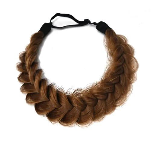 Vista 19 de Diadema Trenzada de 2 Hebras Despeinada Clásica Gruesa Trenzas Anchas Elástica Extensible de Calidad Sintética Diadema Trenzada para Mujeres Niñas