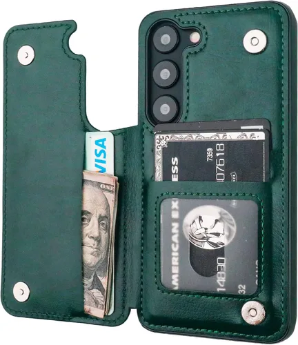Vista 114 de ONETOP - Funda tipo cartera para Samsung Galaxy S22 con tarjetero, color negro Kickstand,ID/Cash Holder,Case Wallet with Card Slots,Double