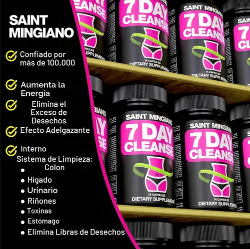 Vista 4 de Programa de Limpieza de 7 Días Desintoxicación del Colon con Laxante Natural para Estreñimiento y Hinchazón Suplementos de Hoja de Sena