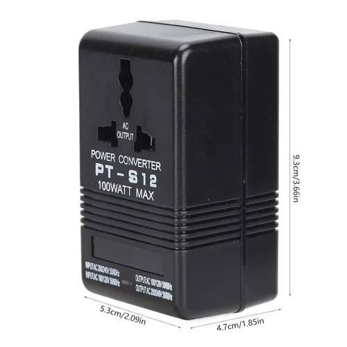 Vista 9 de Convertidor de voltaje Transformador de potencia PT S12 AC 100-120V a 220-240V 50/60Hz