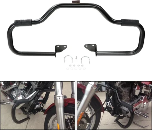 Vista 2 de Protector de motor bigote para modelos Dyna 2006-2017, compatible con FXDL 2014-2017 (todos los mercados) y Dyna 2015 y posteriores