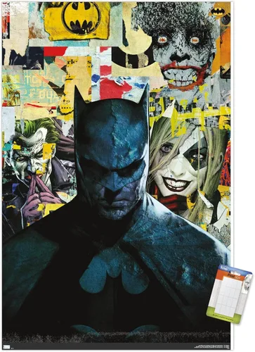 Vista 11 de Trends International DC Comics Batman - Póster de pared con imágenes, 22.4 pulgadas de largo x 14.7 pulgadas, versión enmarcada de madera de granero