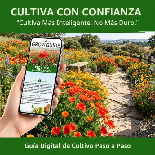 Vista 8 de HOME GROWN Red Chief Poppy 22.000 Semillas de flor Eschscholzia californica
