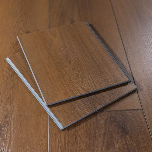 Vista 10 de Muestra de corte de 12" de suelo de tablón de vinilo de lujo Instalación DIY con clic, capa de desgaste de 40 mil, LVP resistente al agua y a