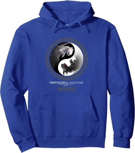 Vista 3 de Sudadera con capucha de How To Train Your Dragon 3 Hidden World Yin Yang Dragons, Negro, S